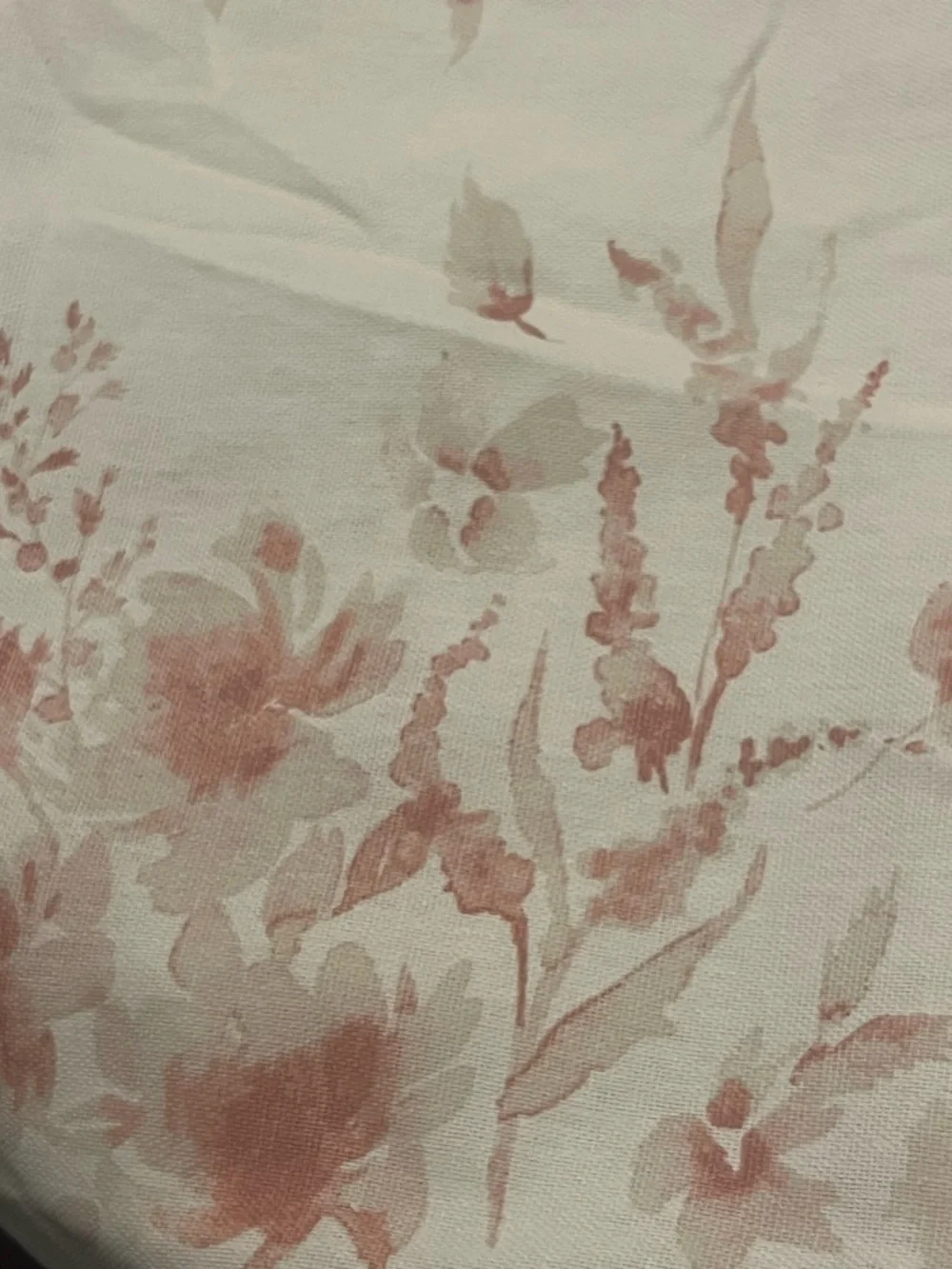 Lauren Ralph Lauren shower curtain w/,Soft Pink Floral Print